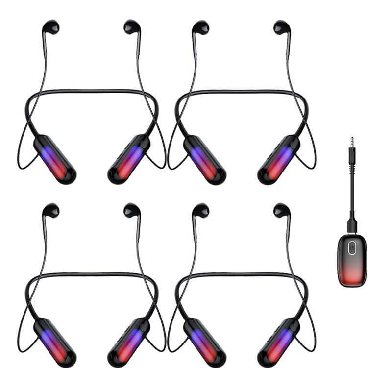B10 4Pcs Sports Neckband Headphones Neck Hanging Wireless Bluetooth Earphones with Transmitter B10 4Pcs Sports Neckband Headphones Neck Hanging Wireless Bluetooth Earphones with Transmitter